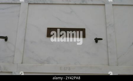 Inglewood, California, USA 14th September 2024 Us Congressman Joe Steele Crail Grave in Mausoleum of the Golden West, Sanctuary of Faith at Inglewood Park Cemetery on September 14, 2024 in Inglewood, California, USA. Photo by Barry King/Alamy Stock Photo Stock Photo