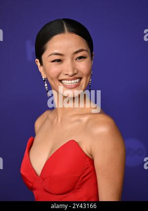 Los Angeles, United States. 15th Sep, 2024. Anna Sawai arrives for the 76th annual Primetime Emmy Awards at the Peacock Theater in Los Angeles on Sunday, September 15, 2024. Photo by Chris Chew. Credit: UPI/Alamy Live News Stock Photo