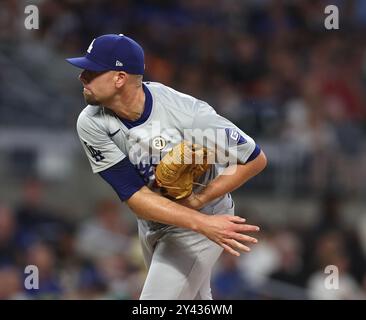 Los Angeles Dodgers pitcher Blake Snell warms up prior to a spring ...