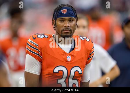 Chicago Bears Jonathan Owens (36) Grabs On To Seattle Seahawks Jaxon 