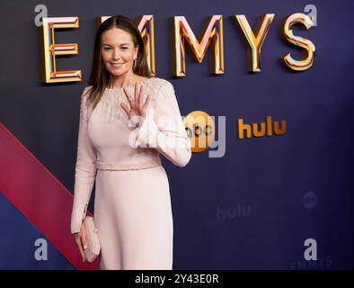 Los Angeles, United States. 15th Sep, 2024. Diane Lane arrives for the 76th annual Primetime Emmy Awards at the Peacock Theater in Los Angeles on Sunday, September 15, 2024. Photo by Alex Gallardo/UPI. Credit: UPI/Alamy Live News Stock Photo