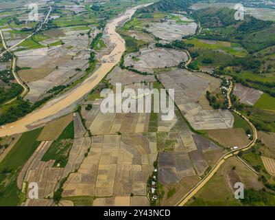 Mindanao Rice Agricultural fields and riverbanks in the Philippines. Mindanao Stock ...