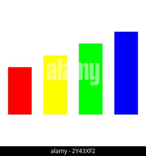 Chart icon vector. Bar Chart Graph Diagram Statistical Business Infographic Element Template. Stock Vector