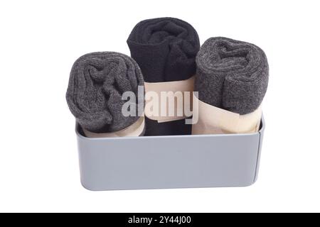 man's socks, isolated on white Stock Photo