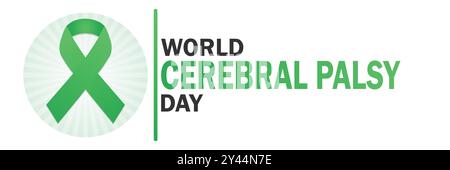 World Cerebral Palsy Day. Suitable for greeting card, poster and banner. Vector illustration. Stock Vector