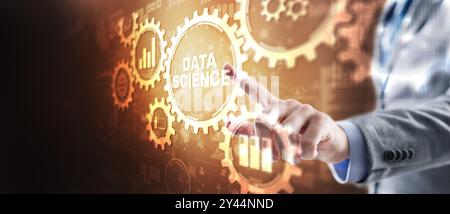 Data science analytics concept. Artificial intelligence Analysis. Internet technology concept. Stock Photo