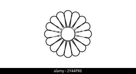 Flower icon isolated on white background. Flower simple icon. Vector illustration Stock Vector