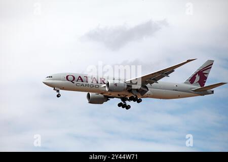 Qatar Cargo, Qatar Airways, Boeing 777-F, A7-BFR Stock Photo