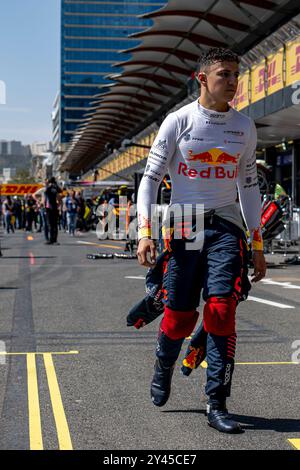 Baku, Azerbaijan, 16th Sep 2024, Isack Hadjar , attending race day, round 17 of the 2024 Formula 1 championship. Credit: Michael Potts/Alamy Live News Stock Photo