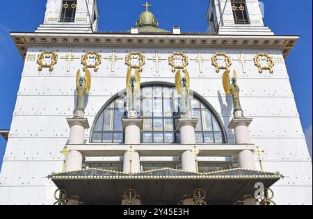 The wonderful Art Nouveau, Kirche am Steinhof, St Leopold church, Oratory of the Otto-Wagner-Spital, Vienna, architect Otto Wagner, built 1903-7 Stock Photo