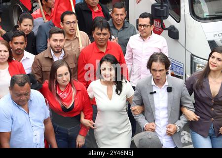 SOCIALISTAS CANDIDATE REGISTRATION CNE Quito, Monday, September 16, 2024 Presidential candidacy registration of Pedro Granja and Veronica Silva, of the Ecuadorian Socialist Party, at the National Electoral Council Photos API Rolando Enriquez Quito Pichincha Ecuador POL SOCIALISTAS CANDIDATE REGISTRATION CNE 483926dac52cbadc838505e6980f1849 Copyright: xROLANDOxENRIQUEZx Stock Photo