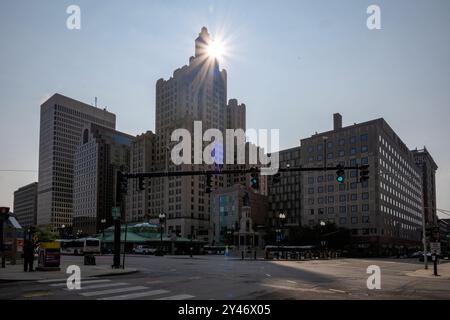 Providence Place shopping mall at One Providence Place at Francis Street in downtown Providence, Rhode Island RI, USA. Stock Photo