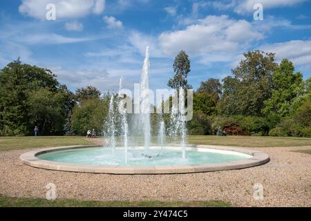 Fountain in Fetcham Park garden, Surrey, England, UK Stock Photo