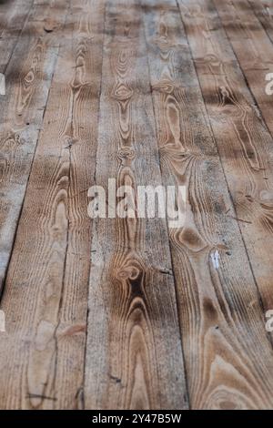 Wooden floor texture background. Old wood planks. Wooden floor Stock Photo
