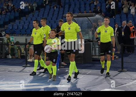 Roma, Italia. 16th Sep, 2024. during the Serie A Enilive soccer match between SS Lazio and Hellas Verona at the Rome's Olympic stadium, Italy - Monday, September 16, 2024. Sport - Soccer. (Photo by Fabrizio Corradetti/LaPresse) Credit: LaPresse/Alamy Live News Stock Photo