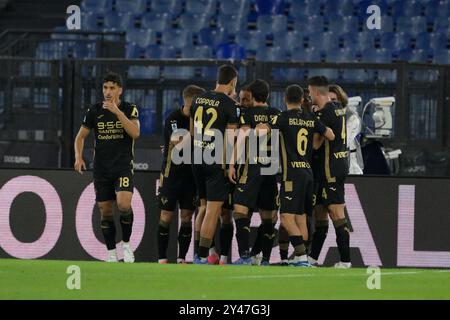 Roma, Italia. 16th Sep, 2024. during the Serie A Enilive soccer match between SS Lazio and Hellas Verona at the Rome's Olympic stadium, Italy - Monday, September 16, 2024. Sport - Soccer. (Photo by Fabrizio Corradetti/LaPresse) Credit: LaPresse/Alamy Live News Stock Photo