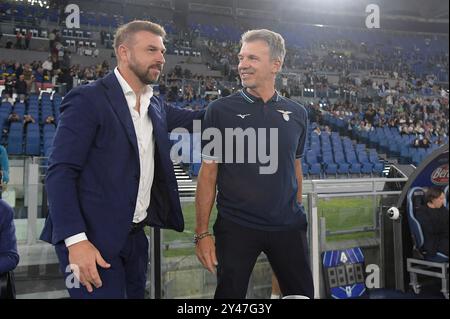 Roma, Italia. 16th Sep, 2024. during the Serie A Enilive soccer match between SS Lazio and Hellas Verona at the Rome's Olympic stadium, Italy - Monday, September 16, 2024. Sport - Soccer. (Photo by Fabrizio Corradetti/LaPresse) Credit: LaPresse/Alamy Live News Stock Photo