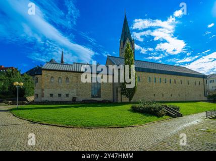 Imperial palace, Kaiserpfalz Museum, Paderborn, Ostwestfalen Lippe region, North Rhine Westphalia, Germany, Europ Stock Photo