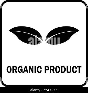 Organic Product icon. Organic Product label, eco friendly icons, natural food label, Bio leaf Icon, green leaf sign, Organic Product logo Stock Vector