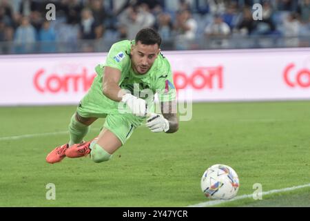 Rome, Italy. 16 September, 2024.  Lorenzo Montipo  of Hellas Verona in action   during the Serie A Enilive  between SS Lazio vs Hellas Verona FC :Agostino Gemito/ Alamy Live News Stock Photo