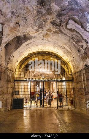 Ancient Diocletian's Cellars underneath the Diocletian's Palace, Split, Croatia Stock Photo