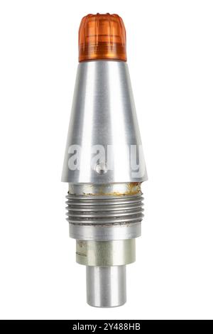 Howitzer Shell Fuse fuse for an artillery shell isolated on white background Stock Photo ...