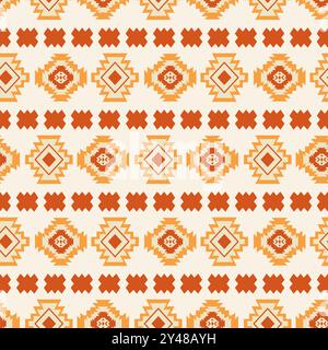 Southwestern Aztec Seamless Pattern. Navajo Print Stock Vector