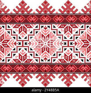 Abstract ethnic diamond-shaped geometric seamless pattern. Designed for decoration, textile, fabric prints, and other digital printings Stock Vector