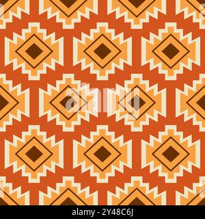 Southwestern Aztec Seamless Pattern. Navajo Print Stock Vector