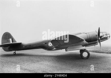 A Martin Maryland I  light bomber aircraft of the British Royal Air Force, serial number AX738, photographed during the Second World War. Stock Photo