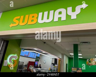 Hallandale Beach, USA. 16th Sep, 2024. General view of Subway fast food restaurant on September 16, 2024, in Hallandale Beach, Florida. (Photo by Michele Eve Sandberg/Sipa USA) Credit: Sipa USA/Alamy Live News Stock Photo