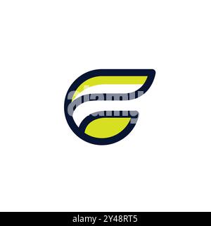 G Leaf Logo Modern Design. Letter G Icon Stock Vector