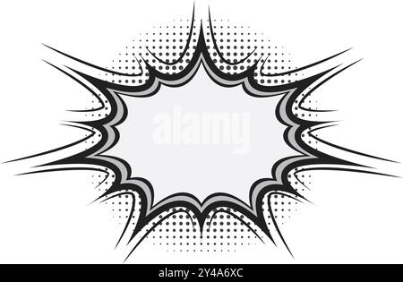 Explosion Pop art cartoon comic isolated. Vector illustration Stock ...