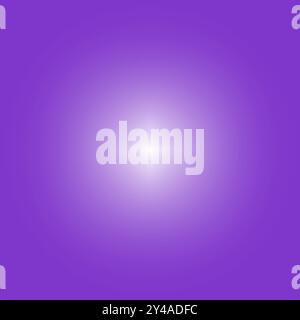 Purple gradient background. Bright white center glow. Smooth radial transition. Abstract vector backdrop. Stock Vector