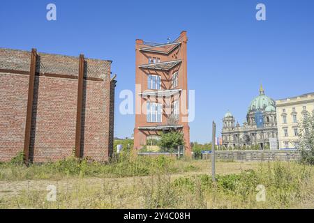 Model facade of the Bauakademie by Friedrich Karl Schinkel, Schlossplatz, Berlin, Germany, Europe Stock Photo