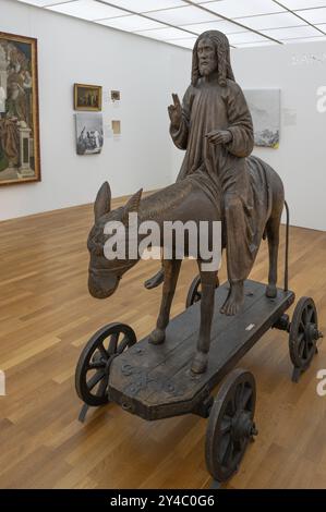 Christ on the Palm Donkey, c. 1500, Zeppelin Museum, Friedrichshafen, Baden-Wuerttemberg, Germany, Europe Stock Photo