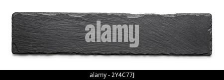 Rectangular black slate isolated on a white background Stock Photo