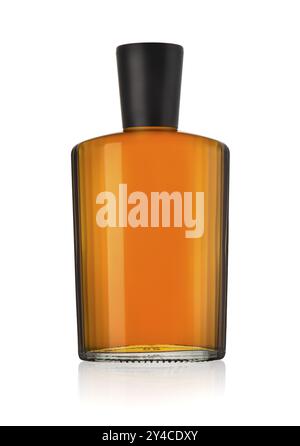 Bottle of cognac isolated on a white background Stock Photo