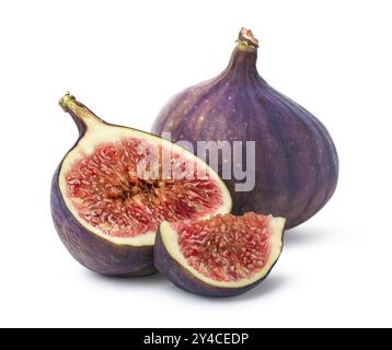 Sweet ripe figs isolated on a white background Stock Photo