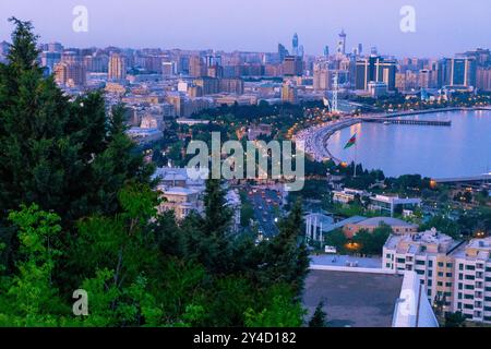 Moment of Evening. Baku, Azerbaijan. Stock Photo