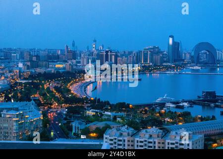 Moment of Evening. Baku, Azerbaijan. Stock Photo