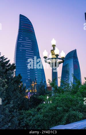 Moment of Evening. Baku, Azerbaijan. Stock Photo