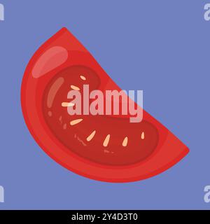 Tomato vegetable icon vector. tomato sliced vector. tomato vegetable sliced icon Stock Vector