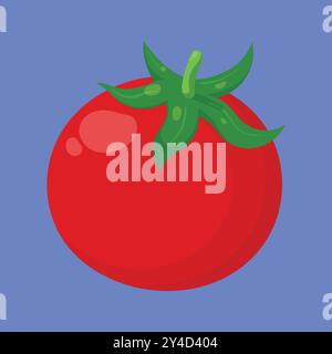 Fresh Tomato Vegetable icon vector. tomato vegetable icon. tomato vector Stock Vector