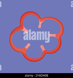 Red Capsicum Slice Vector icon. Red bell pepper slice cut vector. capsicum vector Stock Vector