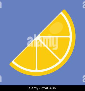 Lemon Sliced Vegetable icon vector. half lemon icon vector. lemon vegetable slice. Stock Vector