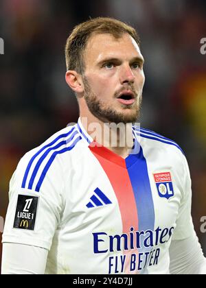 Lyon, France goalkeeper Lucas Perri ( Olympique Lyonnais 23) in action ...