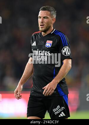 Lyon, France Jordan Veretout (7 Olympique Lyonnais) and Duje Caleta-Car ...