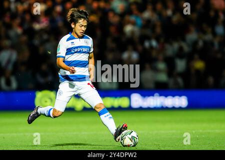 Koki Saito Of Queens Park Rangers Looks On During The Sky Bet Championship Match Queens Park