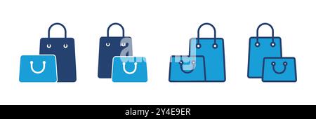 Shopping bag icon vector. shopping icon vector Stock Vector